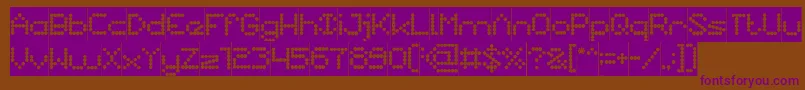 NanoInverse Font – Purple Fonts on Brown Background