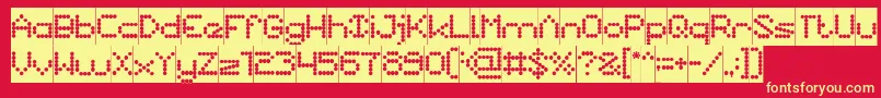 NanoInverse Font – Yellow Fonts on Red Background