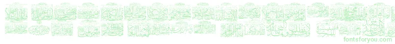 MyFontQuraan9-fontti – vihreät fontit