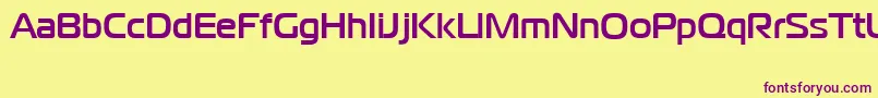 Czcionka CgoMagistralBoldCyrillic – fioletowe czcionki na żółtym tle