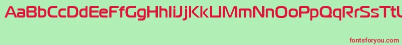 Czcionka CgoMagistralBoldCyrillic – czerwone czcionki na zielonym tle