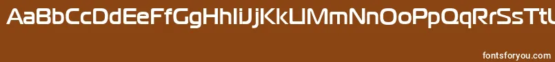 フォントCgoMagistralBoldCyrillic – 茶色の背景に白い文字