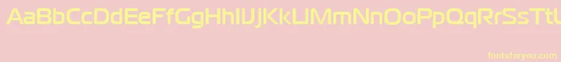 CgoMagistralBoldCyrillic Font – Yellow Fonts on Pink Background