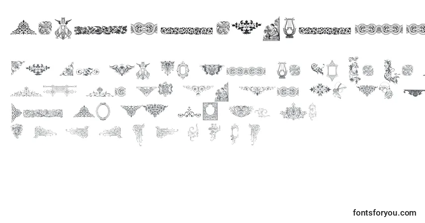 VictorianFreeOrnamentsTwo Font – alphabet, numbers, special characters