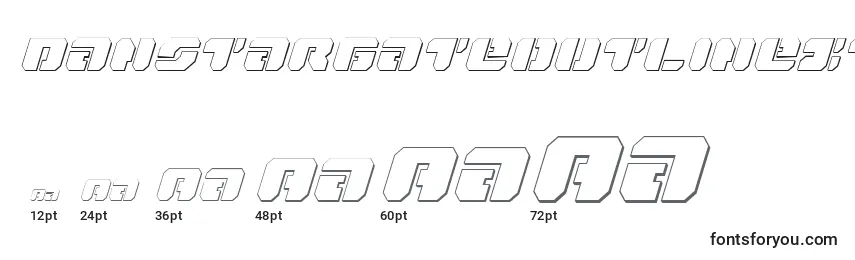 DanStargateOutlineItalic Font Sizes
