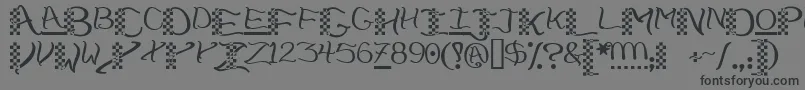 Chech Font – Black Fonts on Gray Background