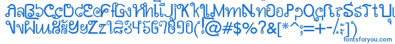 AwSiamEnglishNotThai Font – Blue Fonts