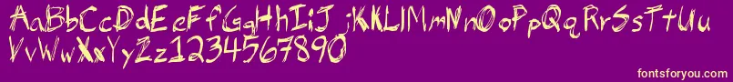 JbHell Font – Yellow Fonts on Purple Background