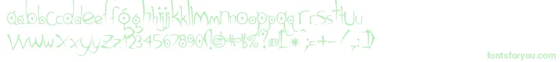 Gothic ffy-fontti – vihreät fontit valkoisella taustalla