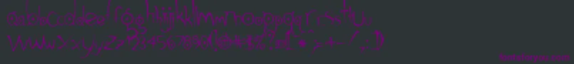 Gothic ffy Font – Purple Fonts on Black Background