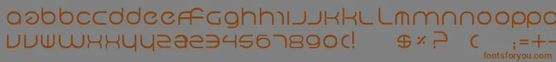 NeoGeo-Schriftart – Braune Schriften auf grauem Hintergrund
