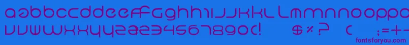 NeoGeo Font – Purple Fonts on Blue Background