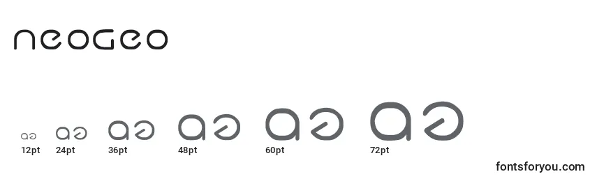 Размеры шрифта NeoGeo