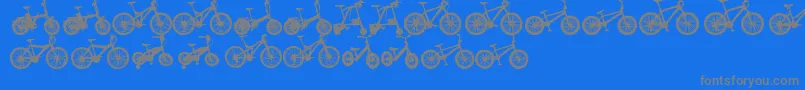 Шрифт BicycleTfb – серые шрифты на синем фоне