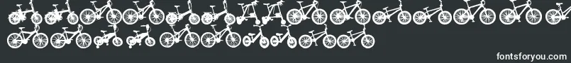 フォントBicycleTfb – 白い文字