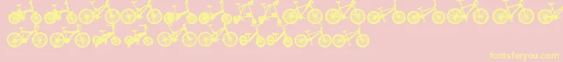 BicycleTfb Font – Yellow Fonts on Pink Background