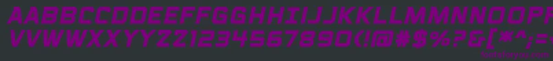VoiceactivatedcapsbbBolditalic Font – Purple Fonts on Black Background