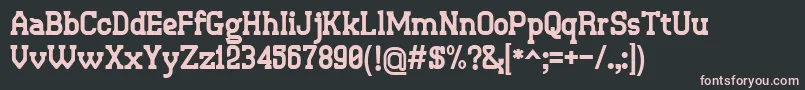 Шрифт Retrotown – розовые шрифты на чёрном фоне