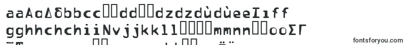 Pfdata-Schriftart – slowakische Schriften