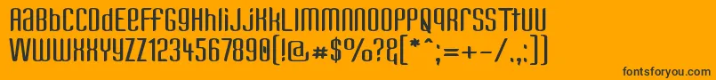 Kandunw Font – Black Fonts on Orange Background