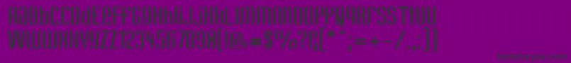 フォントKandunw – 紫の背景に黒い文字