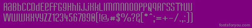 Kandunw-Schriftart – Graue Schriften auf violettem Hintergrund