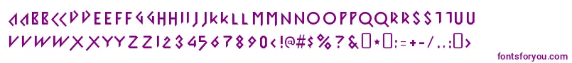 Шрифт IomanoidFront – фиолетовые шрифты