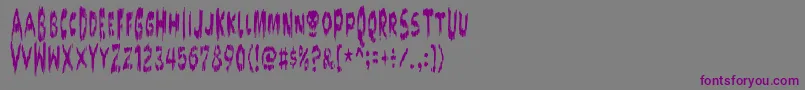 Doktor Font – Purple Fonts on Gray Background