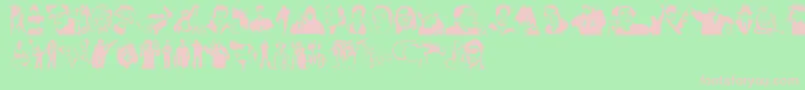 Stencilddtown Font – Pink Fonts on Green Background