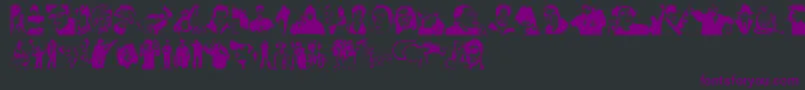 Stencilddtown Font – Purple Fonts on Black Background