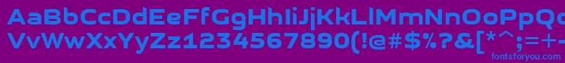 GetvoipGrotesque Font – Blue Fonts on Purple Background