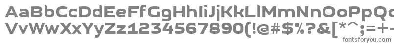 フォントGetvoipGrotesque – 白い背景に灰色の文字