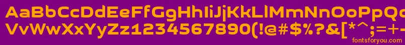 GetvoipGrotesque Font – Orange Fonts on Purple Background