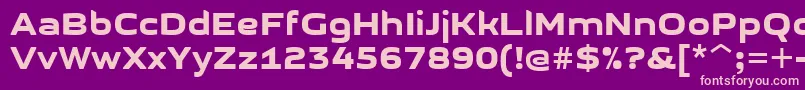 GetvoipGrotesque Font – Pink Fonts on Purple Background