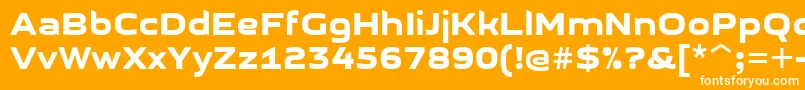 GetvoipGrotesque Font – White Fonts on Orange Background