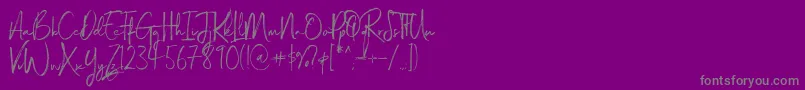 More about Magnite Font Magnite Font – Gray Fonts on Purple Background