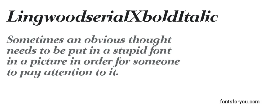LingwoodserialXboldItalic-fontti