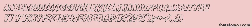 Vorvolaka3Dital Font – Black Fonts on Pink Background