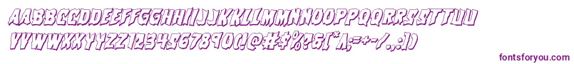 Vorvolaka3Dital Font – Purple Fonts on White Background