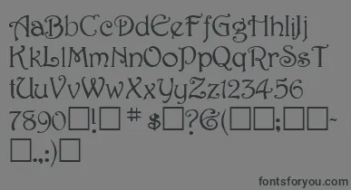 SweetdreamNormal font – Black Fonts On Gray Background