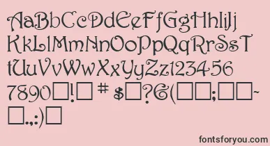 SweetdreamNormal font – Black Fonts On Pink Background