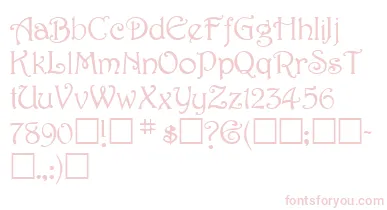 SweetdreamNormal font – Pink Fonts On White Background