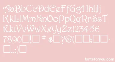 SweetdreamNormal font – White Fonts On Pink Background