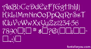 SweetdreamNormal font – White Fonts On Purple Background