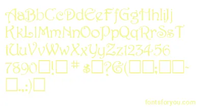 SweetdreamNormal font – Yellow Fonts