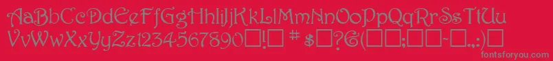 SweetdreamNormal Font – Gray Fonts on Red Background