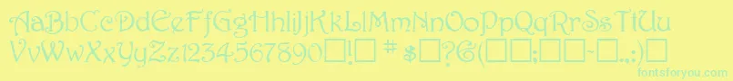 More about SweetdreamNormal Font SweetdreamNormal Font – Green Fonts on Yellow Background
