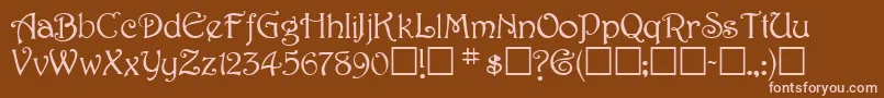 Шрифт SweetdreamNormal – розовые шрифты на коричневом фоне