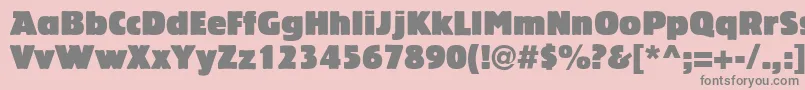 LinotypeBariton Font – Gray Fonts on Pink Background