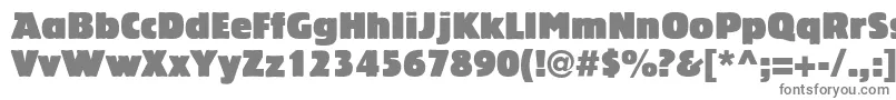 フォントLinotypeBariton – 白い背景に灰色の文字